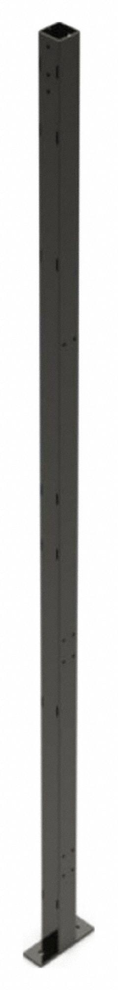 HUSKY RACK & WIRE Line Post: 8 ft H, Black, Powder-Coated (MPN V5508). Key specifications — attr1283297: Powder-Coated; attr1283316: Steel; attr1283313: Yes; attr1283333: HUSKY RACK & WIRE.