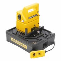 ENERPAC Electric Pump: 10,000 psi Max. Op Pressure, 20 cu in/min Max. Flow Rate, 1/2 hp Max. HP (MPN PUJ1201E). Key specifications — attr941810: PUJ1201E; attr941817: 2-Position; attr941814: Retract.
