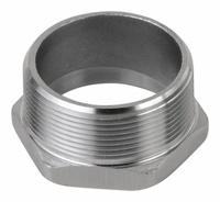 CALBRITE Threaded Chase Nipple: 1 in Trade Size, 316 Stainless Steel, 1 3/8 in Overall Lg (MPN S61000CH00). Key specifications — Standards: UL; Thread Size: 1"-11-1/2; Thread Type: NPT; Brand: CALBRITE; Finish: Polished; Material: 316 Stainless Steel; Item: Box Connector.