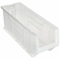 QUANTUM STORAGE SYSTEMS Bin: 23 7/8 in Overall Lg, 8 1/4 in x 9 in, Clear, Stacking Capable (MPN QUS951CL). Key specifications — Mobility: Mobile; Material: Plastic; Brand: QUANTUM STORAGE SYSTEMS; Stackable: Stacking Capable.