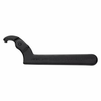 PROTO Spanner Wrench: 2 in, 3/16 in Pin Dia, 6 3/8 in Overall Lg, 3/16 in Pin Lg - Adjustable-Hook Spanner Wrenches