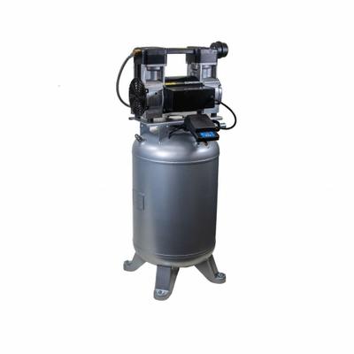 GAST Electric Air Compressor: 2 hp, 1 Stage, Vertical, 20 gal, 9 cfm, 125 psi - Oil Free Stationary Electric Air Compressors