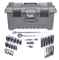 SK PROFESSIONAL TOOLS Socket Wrench Set: 1/2 in Drive, 28 Piece, 6-Point, SAE, 3/8 in to 1 1/4 in (MPN 4128-6). Key specifications — attr1224269: 1/2 in; attr1204638: Drive Tools Included; attr1204650: 3/8 in to 1-1/4 in; attr1204658: 10.3 in Fixed, Round Head Ratchet; attr1204673: Socket Bits Not Included; attr1204681: Wrenches Not Included; attr1204688: SK PROFESSIONAL TOOLS; attr1224230: Friction.