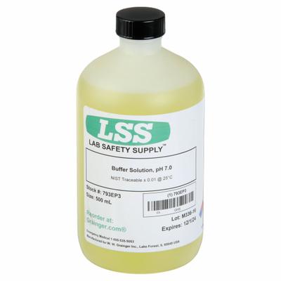 APPROVED VENDOR Buffer - pH 7.00 - Color Coded Yellow: Lab, 500 mL Volume, Liquid, pH 7 - pH Buffers