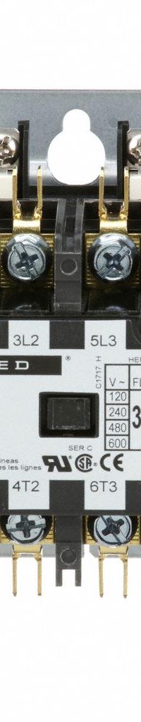 SQUARE D Definite Purpose Magnetic Contactor: 4 Poles, 277V AC, 30 A, Non-Reversing (MPN 8910DPA34V04). Key specifications — Brand: SQUARE D; Coil Voltage: 277V AC; Contactor Style: HVACR Definite Purpose Contactor; Terminal Connection Type: Screw Clamp Terminals; Maximum Voltage Rating: 600V AC; Series: 8910 Series Type DPA; Phase: Three; Main Pole Contact Form: 4NO.