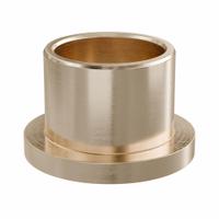 Flanged Sleeve Bearing: Bronze, SAE 841, 5/8 in Bore, 3/4 in OD, 5/8 in Lg, USDA H-1 Approved, 3 PK (MPN ECOF101210). Key specifications — System of Measurement: Inch; Lubricant Material: USDA H-1 Approved; Material Grade: SAE 841; Flange Type: Flanged; Brand: BUNTING BEARINGS.