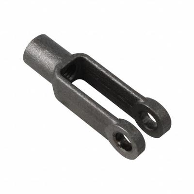 AZTEC Yoke End: Steel, Plain, 1/4"-20 Tap Size, Right Hand - Forged Steel Yoke Ends for Lifting & Pulling