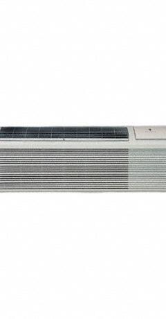 FRIEDRICH Packaged Terminal Air Conditioner: 450 sq ft – 550 sq ft, 12,000 BtuH, 208/230V AC, 6-20P (MPN PVH12K3FC). Key specifications — Voltage: 208/230V AC; Brand: FRIEDRICH; Special Features_Broad: Seacoast Corrosion Protection.