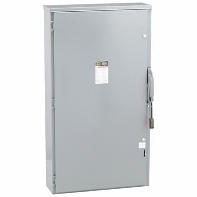 SQUARE D Safety Switch: Non-Fusible, 600 A, Three Phase, 600V AC, Galvanized Steel - Non-Fusible Safety Switches