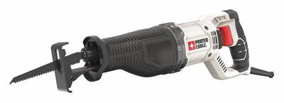 PORTER CABLE Reciprocating Saw: 7.5 A Current, 1 1/8 in Stroke Lg, Straight, Shoe Adj - Corded Reciprocating Saws