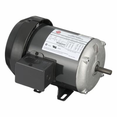 U.S. MOTORS Motor: Rigid Base Mount, Totally Enclosed Fan Cooled, 1/2 hp, 208-230/460V AC - Rigid Base 3-Phase General Purpose AC Motors