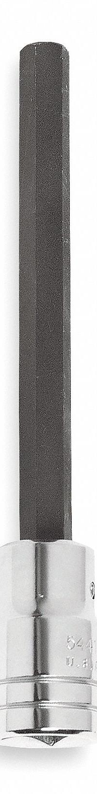PROTO Socket Bit: 1/2 in Drive Size, Hex Tip, 3/8 in Tip Size, 5 5/8 in Overall Lg, Fixed Insert (MPN J54413/8XL). Key specifications — attr1204765: Fixed Insert; attr1204767: PROTO.