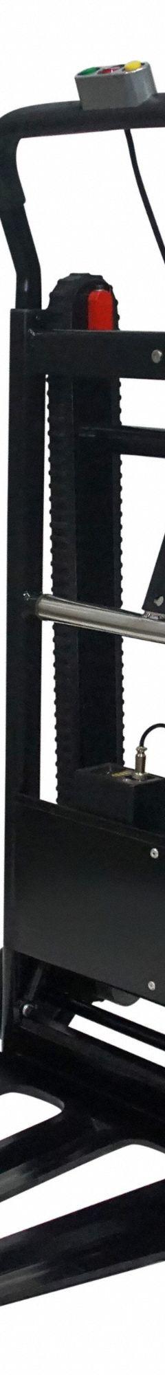 VOLTSTAIR Hand Truck Dolly: 150 lb Cap, Flow-Back, Aluminum, Flat-Free, 19 in W x 13 in D Nose Plate (MPN VSGO). Key specifications — Frame Type: Rounded Back; Frame Material: Aluminum; Charge Time: 2 to 3 hr; Brand: VOLTSTAIR.