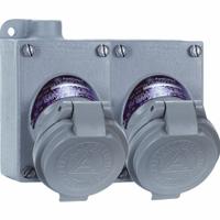 APPLETON ELECTRIC Pin and Sleeve Receptacle: Gray, 125 to 250V AC/18V DC, Single Phase, 20 A, 3 Pole (MPN CPS152-312). Key specifications — Brand: APPLETON ELECTRIC; Voltage Rating: 18V DC.