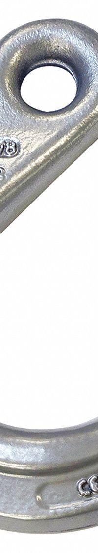 CROSBY Foundry Hook: 8,000 lb Working Load Limit, 100 Hook Grade, Alloy Steel, 3 in Hook Opening Wd (MPN 1026289). Key specifications — Color: Silver; Brand: CROSBY; Visual Indicator Markings: Deformation & Max Angle.