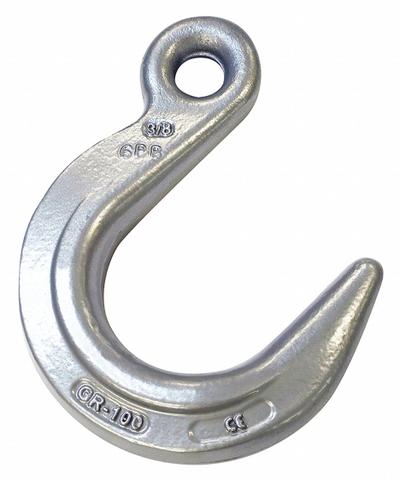 CROSBY Foundry Hook: 8,000 lb Working Load Limit, 100 Hook Grade, Alloy Steel - Wide-Opening Foundry Hooks for Lifting