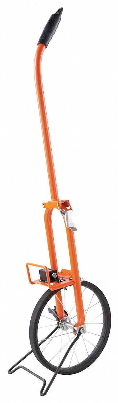 KESON Measuring Wheel: 99,999 m Range, Adj Handle Handle, Spoked Single Wheel - Mechanical Outdoor Measuring Wheels