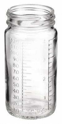 APPROVED VENDOR Mixing/Storage/Sampling Bottle: 120 mL, 48-400, Colorless, 24 Bottles (MPN GLA-00845). Key specifications — Brand: APPROVED VENDOR; Graduated: Yes; Pre-Cleaned: None; Body Color: Colorless; Screw Closure Size: 48-400.