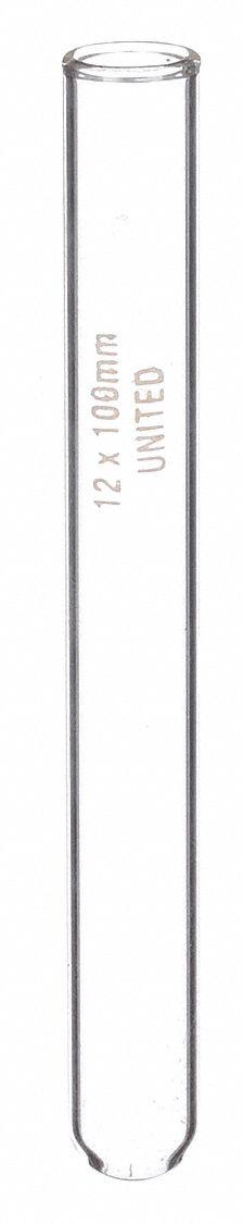 APPROVED VENDOR Test Tube: 24 mL, Test Tube, 18 mm Body Dia, 150 mm Overall Ht, Colorless - Glass Test Tubes