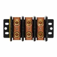 BUSSMANN Power Distribution Block: Open, Lug, Lug, 6 AWG – 250 kcmil For Line Side Wire Sizes (MPN 16003-3). Key specifications — attr1361688: Surface; attr1308686: BUSSMANN; attr1361672: Copper.