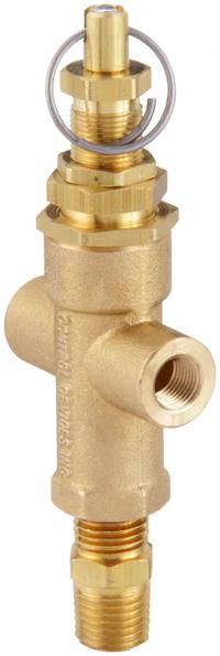 CONTROL DEVICES Unloader Pilot Valve: 1/4 in Inlet Size, 1/8 in Outlet Size, 1/4 in Exhaust Size (MPN P25G-F). Key specifications — attr60167: P25G-F; attr60170: CONTROL DEVICES; attr60175: Yes; attr60179: Brass.