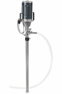 ACTION PUMP Electric Drum Pump: Pump with Hose, 1 1/2 hp HP, 115 V AC, 10 gpm, 316 Stainless Steel (MPN ACTHDV1.5KIT). Key specifications — Brand: ACTION PUMP; Suction Tube Material: 316 SS.