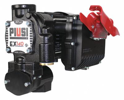PIUSI Electric Drum Pump: 37 gpm Max. Flow Rate, 120 V AC, 1 hp HP, Pump Only - Bung-Mount AC-Powered Fuel Transfer Pumps