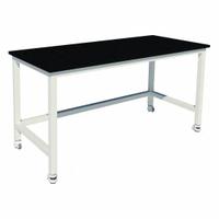 Heavy Duty Table: 30 in Overall Wd, 36 in Overall Ht, 7 ft Overall Lg, Phenolic, Petal White, Steel (MPN GRHD-8430-HCFP-2). Key specifications — Brand: INSTOCK; Caster Type: Vibration Isolating; Countertop Material: Phenolic.