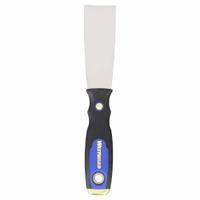 WESTWARD Putty Knife: Bld. Mat. Carbon Steel, Hdl. Mat. Plastic/Rubber/Steel, Stiff, 9 in Overall Lg (MPN 1UKE9). Key specifications — attr1004902: WESTWARD; attr1012057: Full; attr1014703: Rubberized; attr1017570: Hammer End; attr1029655: Straight; attr1034073: Straight.