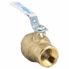 MILWAUKEE VALVE Manual Two-Way Ball Valve: 1 in, Brass, Straight, FNPT x FNPT, Full Port Ball Port (MPN UPBA475B 1). Key specifications — Brand: MILWAUKEE VALVE; Handle: Locking Lever.