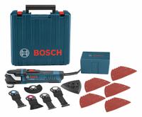 BOSCH Oscillating Tool Kit: 8,000 to 20,000, 3° Oscillation Angle, 4 A Current, 11 in Tool Lg (MPN GOP40-30C). Key specifications — attr1255112: BOSCH; attr1255090: 8,000 to 20,000; attr1255081: Yes.