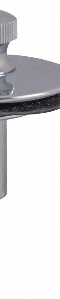 APPROVED VENDOR Drain Stopper: Brass, Chrome-Plated, Lift and Turn, 1 1/2 in Fits Drain Size (MPN 35255). Key specifications — Color: Silver; Material: Brass.