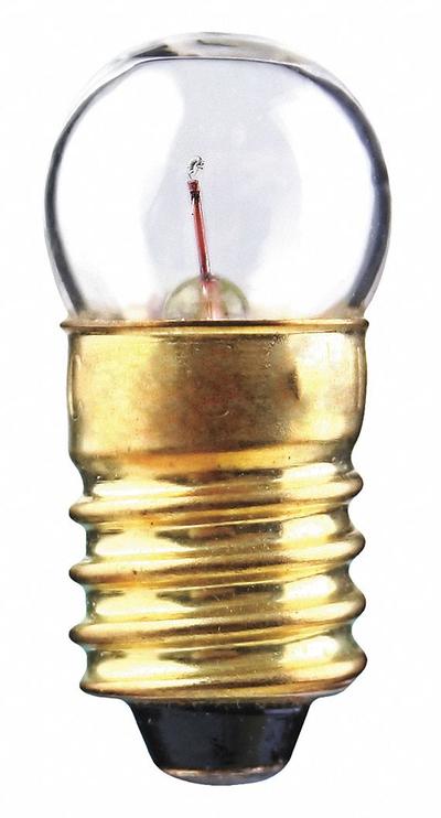 APPROVED VENDOR Incandescent Bulb: Incandescent, Miniature Screw (E10), (G) Globe, G3-1/2 - Mini Screw Base (E10) Miniature Lamps