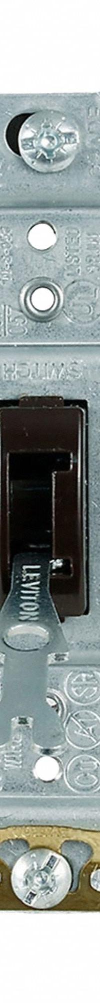 LEVITON Wall Switch: Locking Switch, Single Pole, Maintained, Brown, 120/277V AC, 30 A (MPN 3031-2L). Key specifications — Illuminated: No; Voltage Rating: 120/277V AC.