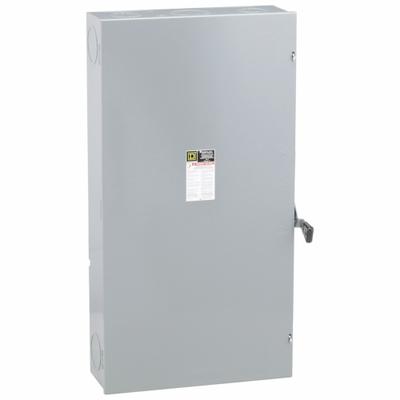 SQUARE D Safety Switch: Fusible, 400 A, Three Phase, 240V AC, Galvanized Steel - Fusible Safety Switches