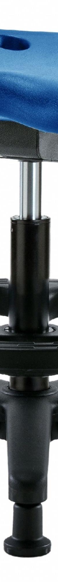 Tractor Stool: Polyurethane, Ht Range 19 in to 26 1/2 in, 17 in Seat Wd, 14 in Seat Dp, 5 Glides (MPN PTMBSO-RG-BF-RG-BLU). Key specifications — Brand: APPROVED VENDOR; Foot Support: Yes; Base Material: Fiberglass; ESD-Safe: Not ESD Safe; Number of Casters: 0.