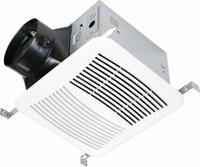 Exhaust Fan: Ceiling, 110 cfm Max, 0.3 sones, 1 Speed, Round Duct (MPN CEP110). Key specifications — Brand: CANARM; Nameplate Voltage: 115V AC; Sensor Type: None; Duct Shape: Round; Heater: Without Heater; Includes: Backdraft Damper; Mounting Location: Ceiling; Number of Speeds: 1.