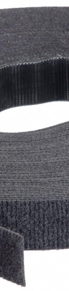 VELCRO BRAND Perforated Back to Back Strap: 75 ft Lg, 0.5 in Wd, 50 lb Tensile Strength, Black (MPN .500X6K1WP/25). Key specifications — Material: Nylon; Color: Black.