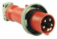 HUBBELL Pin and Sleeve Plug: Red, 220/380V AC/240/415V AC, Single/Three Phase, 60 A_63 A, 4 Pole (MPN HBL560P6W). Key specifications — Brand: HUBBELL.
