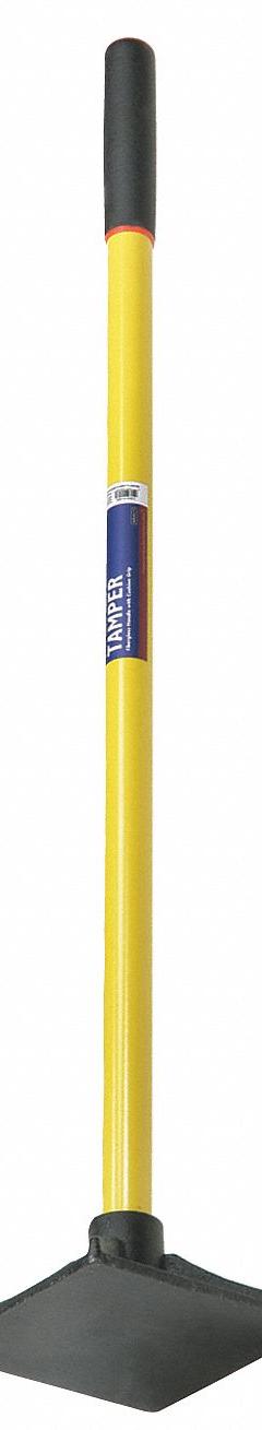 ABILITY ONE Tamper: Cast Iron Blade, 8 in Wd, 8 in Blade, Fiberglass Handle, 42 in Lg (MPN 5120-01-611-8068). Key specifications — Handle Material: Fiberglass; Handle Type: Comfort Grip; Blade Material: Cast Iron.