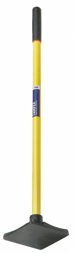 ABILITY ONE Tamper: Cast Iron Blade, 8 in Wd, 8 in Blade, Fiberglass Handle, 42 in Lg (MPN 5120-01-611-8068). Key specifications — Handle Material: Fiberglass; Handle Type: Comfort Grip; Blade Material: Cast Iron.