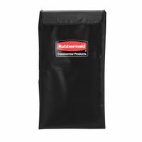 RUBBERMAID COMMERCIAL PRODUCTS Replacement Liner: 1881782, 15 1/4 in x 22 3/8 in x 27 1/4 in, Black. Key specifications — Color: Black; Material: Vinyl; Brand: RUBBERMAID COMMERCIAL PRODUCTS; Includes: Color Coded Ribbons; Manufacturer Part Number: 1881782; For Use With: Removable Liner Basket Trucks.