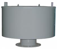 SOLBERG Filter Silencer: 12 in Flange Inlet Size, 4,700 cfm, 38 in Overall Ht, 28.5 in Outside Dia (MPN F-685P-1200F). Key specifications — attr60071: F-685P-1200F; attr60074: SOLBERG.
