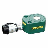 SIMPLEX Hydraulic Ram: Single Acting, 100 ton Nominal Capacity, 1 in Nominal Stroke Lg, Steel (MPN RFS100). Key specifications — attr98927: SIMPLEX.