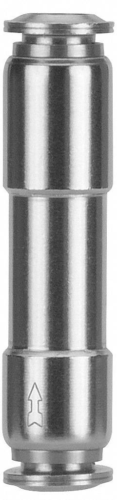 AIGNEP USA Tube Union Check Valve: 1/4 in Pipe Size, Tube x Tube, Brass, For Compressed Air Media (MPN 82664-04-04). Key specifications — Brand: AIGNEP USA.