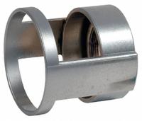 SIEMENS Pushbutton Guard: 30 mm Panel Mounting Hole Dia, Black, Metal, Class 52 (MPN 52AXGM). Key specifications — Manufacturer Part Number: 52AXGM; Brand: SIEMENS; Compatible Product Type: Mushroom Head Push Buttons; Compatible with Series: Class 52; Material: Metal.