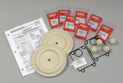 ARO Fluid End Repair Kit: Fluid End Repair Kit, 637401-AA, Santoprene - ARO Fluid-End Repair Kits