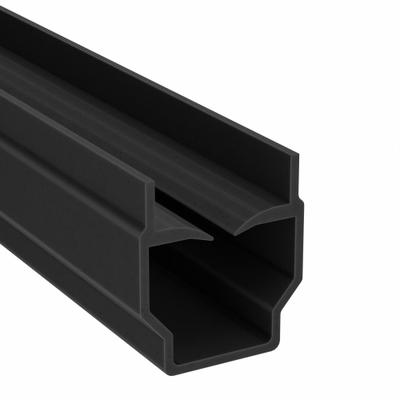 80/20 T-Slot Cover: 30 Series, Metric, 2 m x 10 mm x 9 mm, Black, Plastic, Dust Cover - Slot Covers