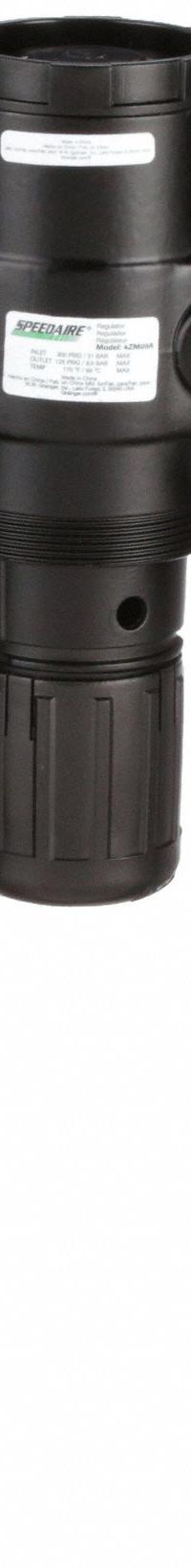 SPEEDAIRE Filter/Regulator/Lubricator: 3/4 in NPT, 160 cfm, 250 psi Max Op Pressure, 5 micron, Mist (MPN 4ZM02). Key specifications — attr109588: Heavy Duty; attr109524: SPEEDAIRE.