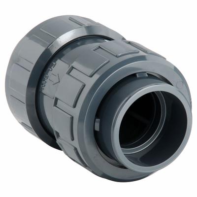 ASAHI Ball Check Valve: Ball, Inline Valve Body, PVC, 2 in Pipe Size, True Union Socket - PVC Ball Check Valves